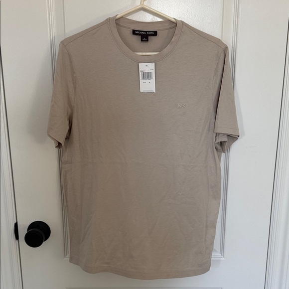 Michael Kors Men's Beige Short Sleeve Tee t-shirt size medium - Picture 1 of 4